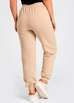 Meu Jeans - Calça Moletinho Jogging Nitt Cappuccino - MEU JEANS