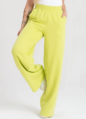 Meu Jeans - Calça Moletinho Wide Leg Reta Bia Lima - MEU JEANS