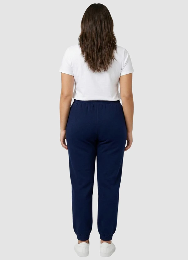 Yends Fashion - Calça Moletom Feminina Básica Azul 4