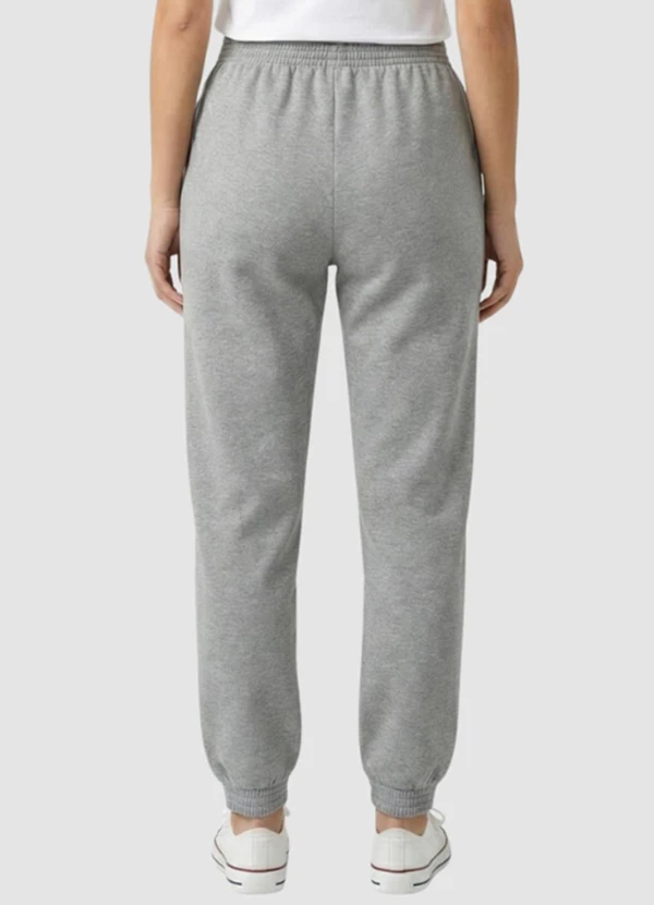 Yends Fashion - Calça Moletom Feminina Básica Cinza 2