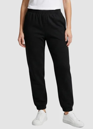 Yends Fashion - Calça Moletom Feminina Básica Preto - YENDS FASHION