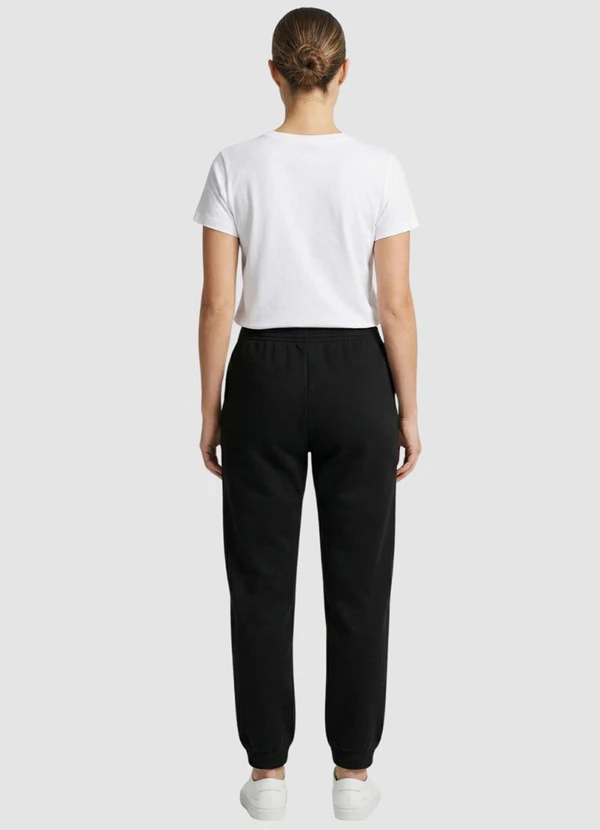 Yends Fashion - Calça Moletom Feminina Básica Preto 4