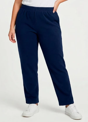 Yends Fashion - Calça Moletom Feminina Básica Preto - YENDS FASHION