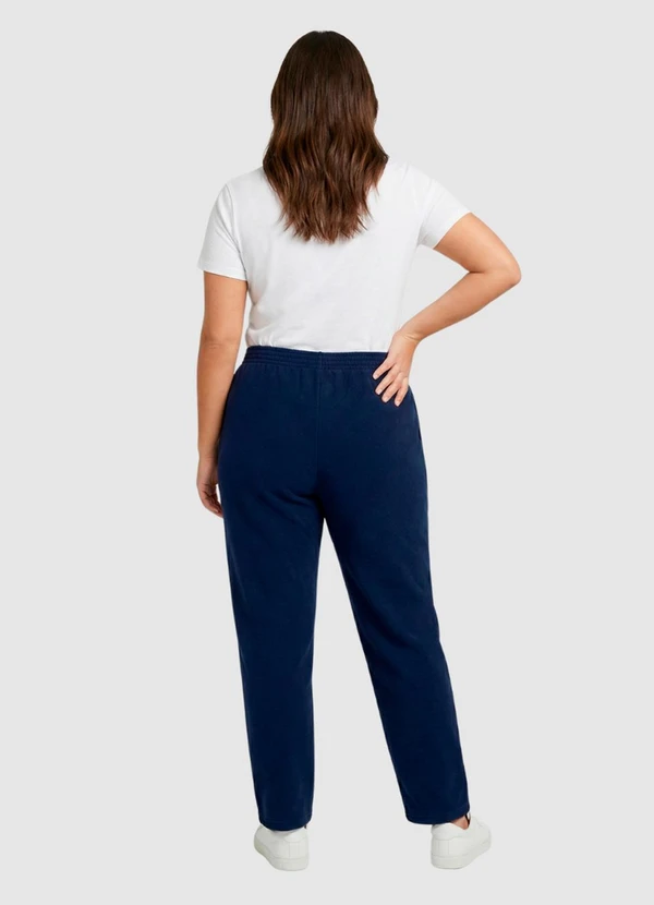 Yends Fashion - Calça Moletom Feminina Básica Preto 2