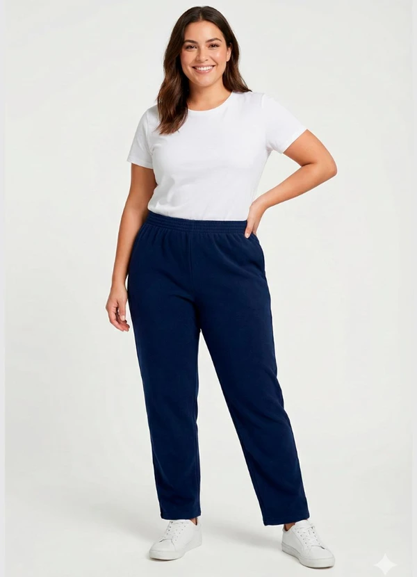 Yends Fashion - Calça Moletom Feminina Básica Preto 3