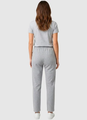 Yends Fashion - Calça Moletom Feminina Básica Cinza - YENDS FASHION