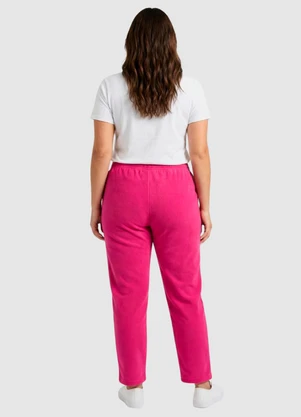 Yends Fashion - Calça Moletom Feminina Básica Rosa - YENDS FASHION