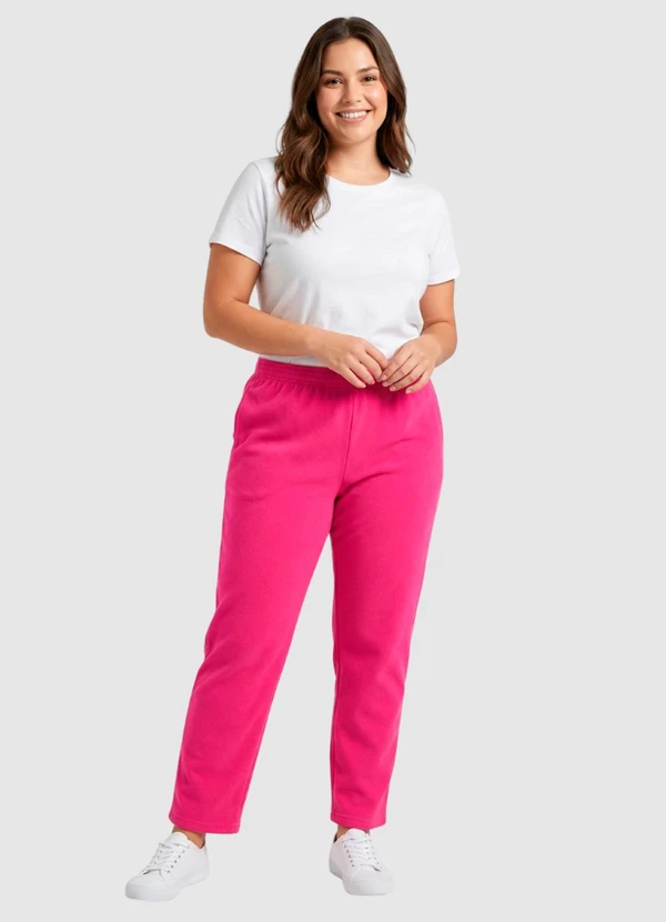 Yends Fashion - Calça Moletom Feminina Básica Preto 3