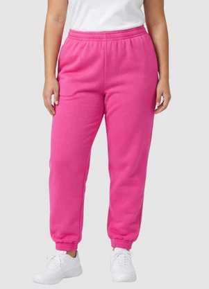 Yends Fashion - Calça Moletom Feminina Básica Rosa - YENDS FASHION