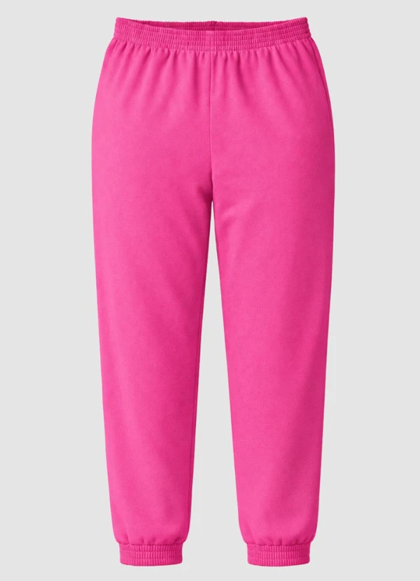 Yends Fashion - Calça Moletom Feminina Básica Rosa 5