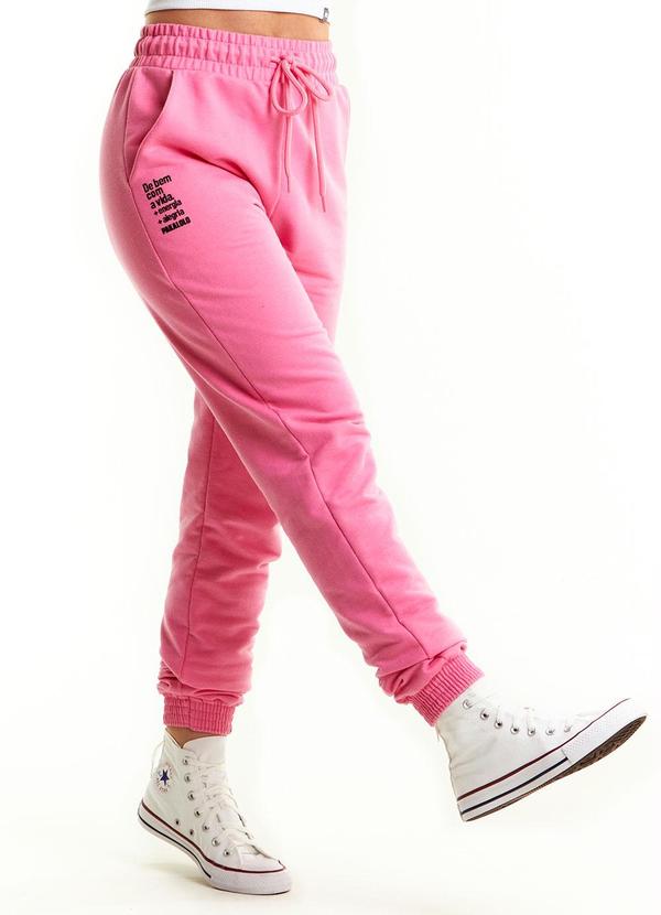 Pakalolo - Calça Moletom Feminina Rosa