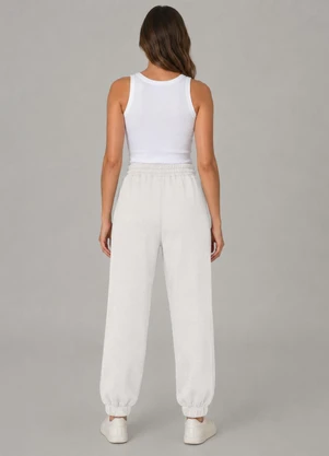 Endless - Calça Moletom Jogger Básico Bege - ENDLESS
