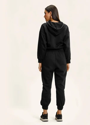 Endless - Calça Moletom Jogger Básico Preto - ENDLESS