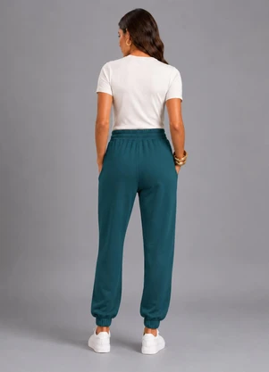 Endless - Calça Moletom Jogger Básico Verde - ENDLESS