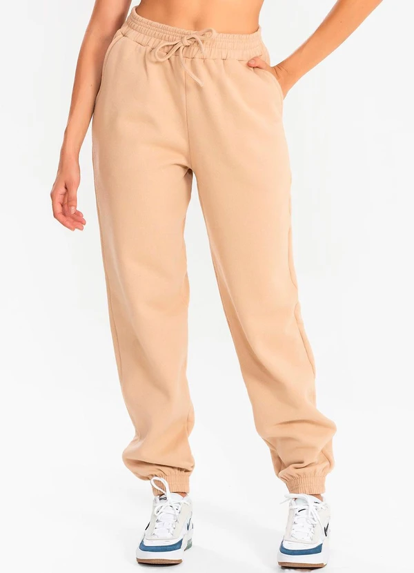 Meu Jeans - Calça Moletom Jogger Cappuccino