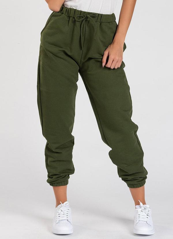 Meu Jeans - Calça Moletom Jogger Emy Musgo