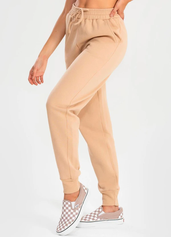 Meu Jeans - Calça Moletom Jogger Kally Cappuccino 5
