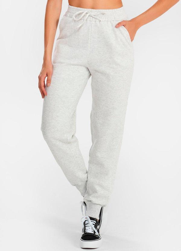 Meu Jeans - Calça Moletom Jogger Kally Mescla Banana