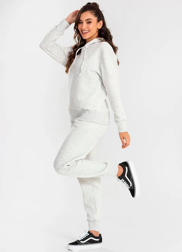 Meu Jeans - Calça Moletom Jogger Kally Mescla Banana 3