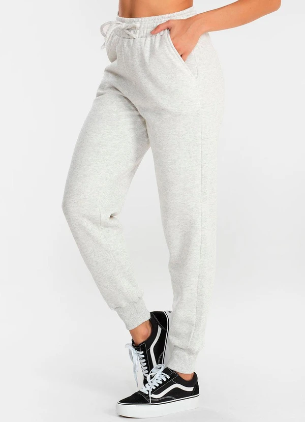 Meu Jeans - Calça Moletom Jogger Kally Mescla Banana 4