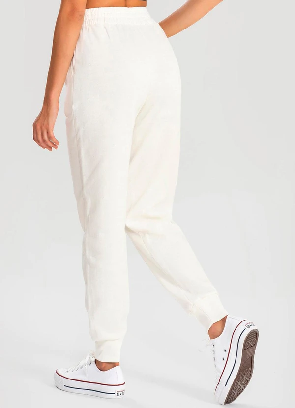 Meu Jeans - Calça Moletom Jogger Kally Off White 2
