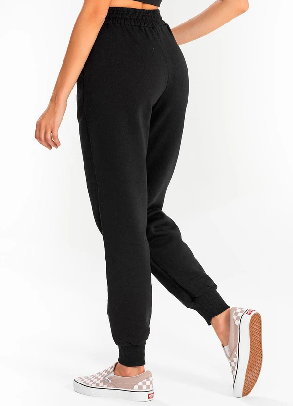 Meu Jeans - Calça Moletom Jogger Kally Preto 2