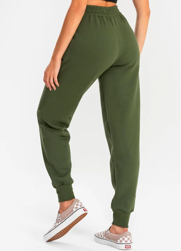 Meu Jeans - Calça Moletom Jogger Kally Verde Militar 2