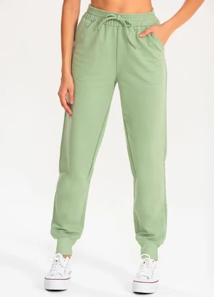 Meu Jeans - Calça Moletom Jogger Kally Verde Pistache - MEU JEANS