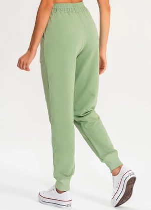 Meu Jeans - Calça Moletom Jogger Kally Verde Pistache - MEU JEANS