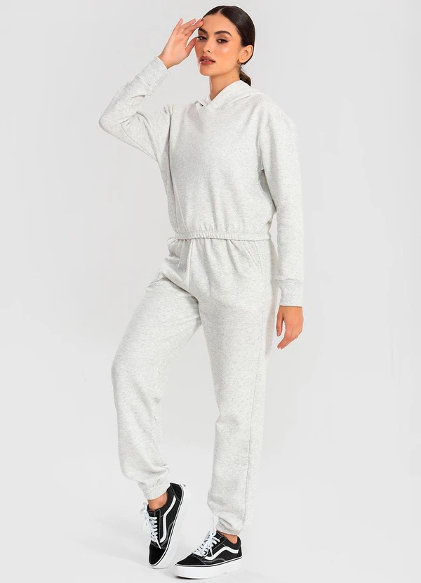 Meu Jeans - Calça Moletom Jogger Mescla Banana 3