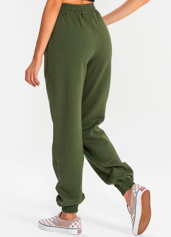 Meu Jeans - Calça Moletom Jogger Verde Militar 3