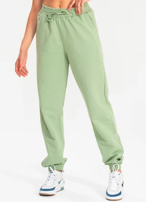 Meu Jeans - Calça Moletom Jogger Verde Pistache - MEU JEANS