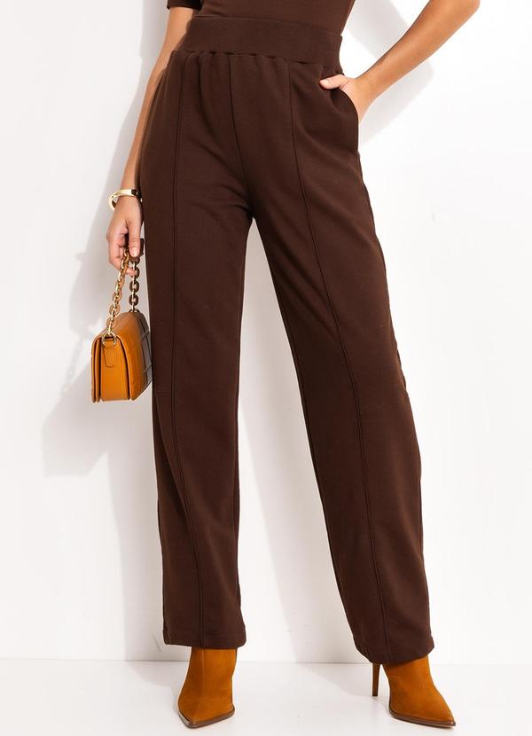 Forum - Calça Moletom Marrom