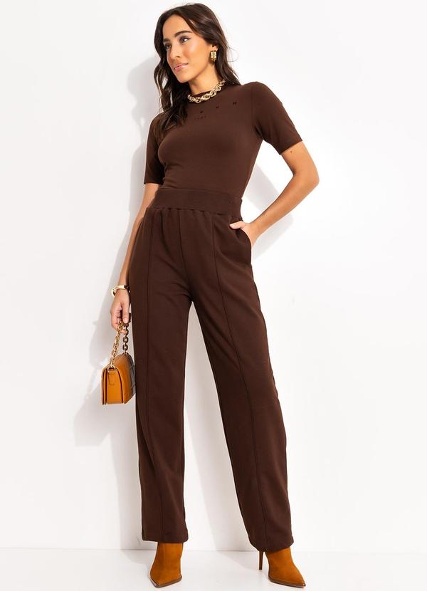 Forum - Calça Moletom Marrom 3