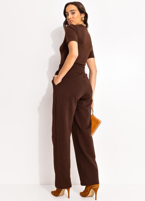 Forum - Calça Moletom Marrom 4