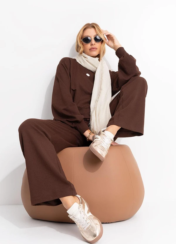 Colcci - Calça Moletom Marrom 4