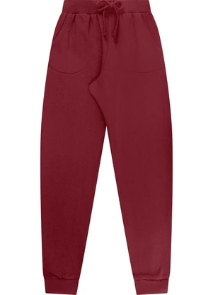 Rovitex - Calça Moletom Peluciado Básica Vermelho - ROVITEX