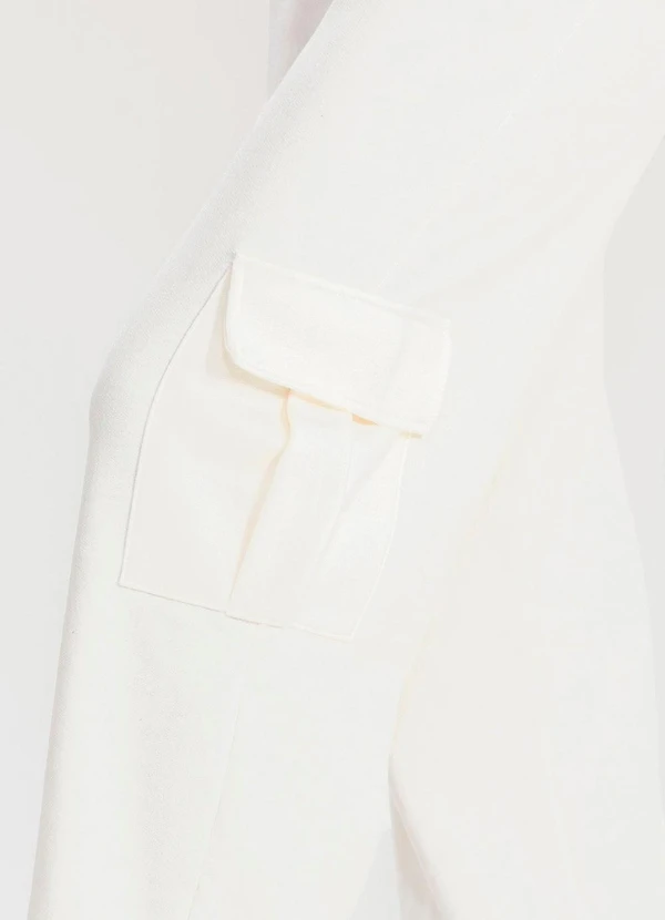 Meu Jeans - Calça Moletom Reta Cargo Off White 5