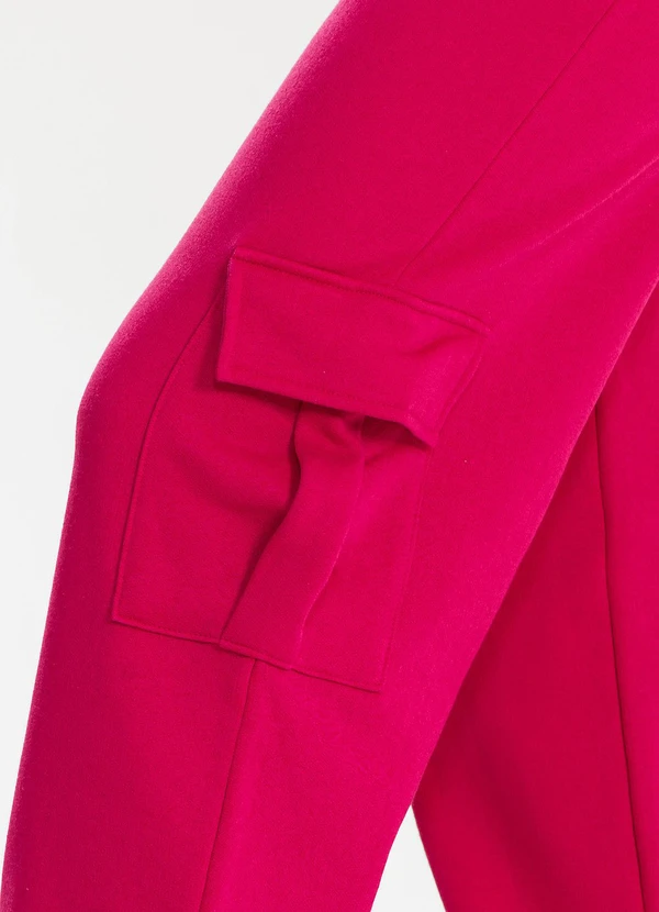Meu Jeans - Calça Moletom Reta Cargo Pink 5