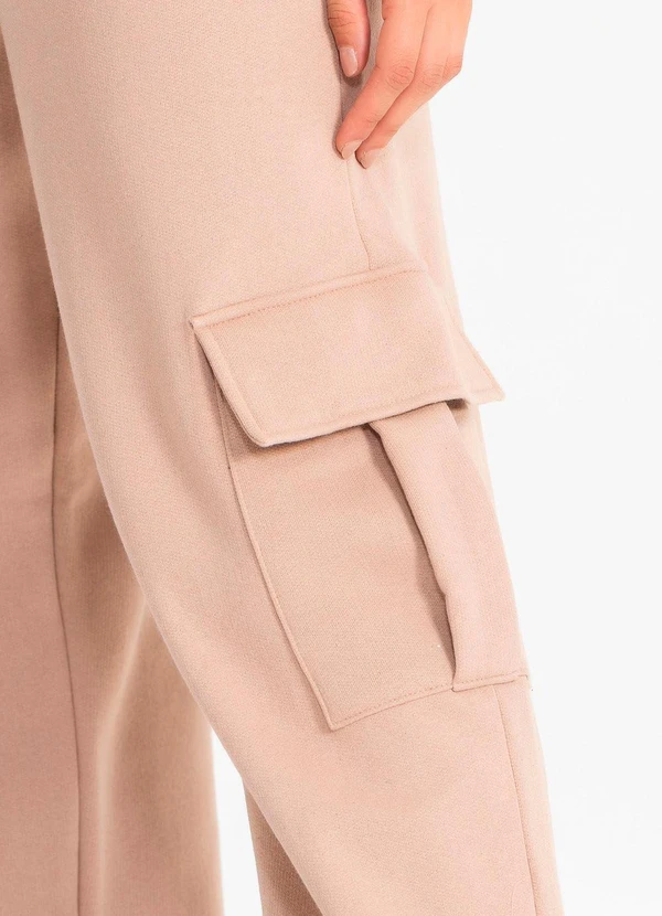 Meu Jeans - Calça Moletom Reta Cargo Terra 5