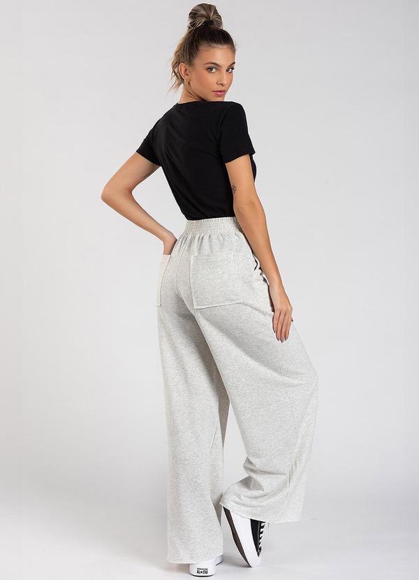 Meu Jeans - Calça Moletom Wide Leg Tai Banana Mescla 4