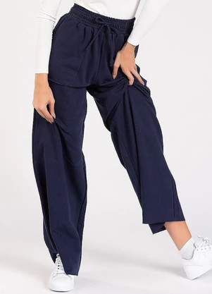 Meu Jeans - Calça Moletom Wide Leg Val Marinho - MEU JEANS