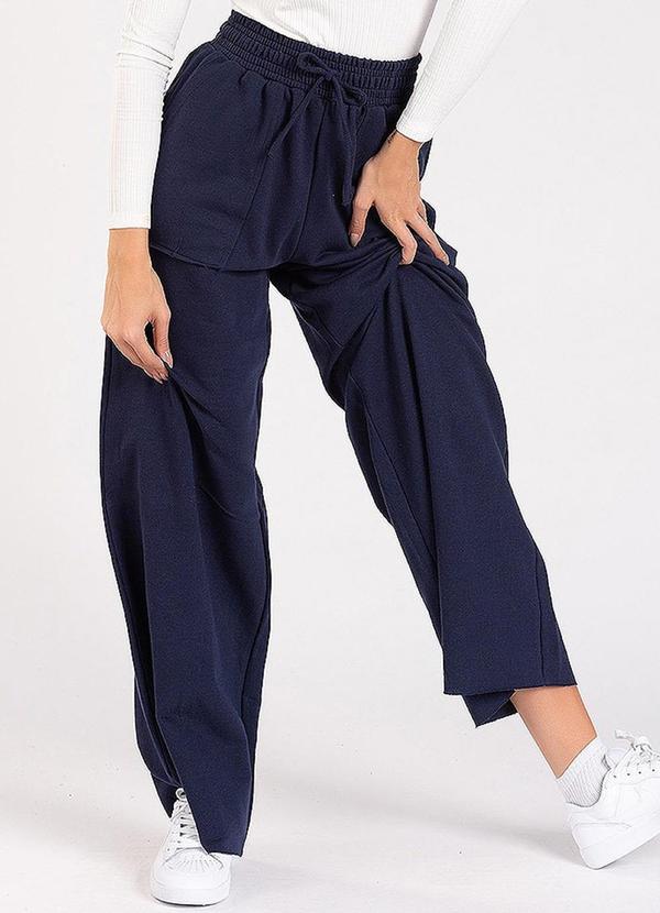 Meu Jeans - Calça Moletom Wide Leg Val Marinho
