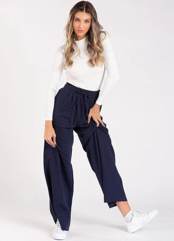 Meu Jeans - Calça Moletom Wide Leg Val Marinho 3