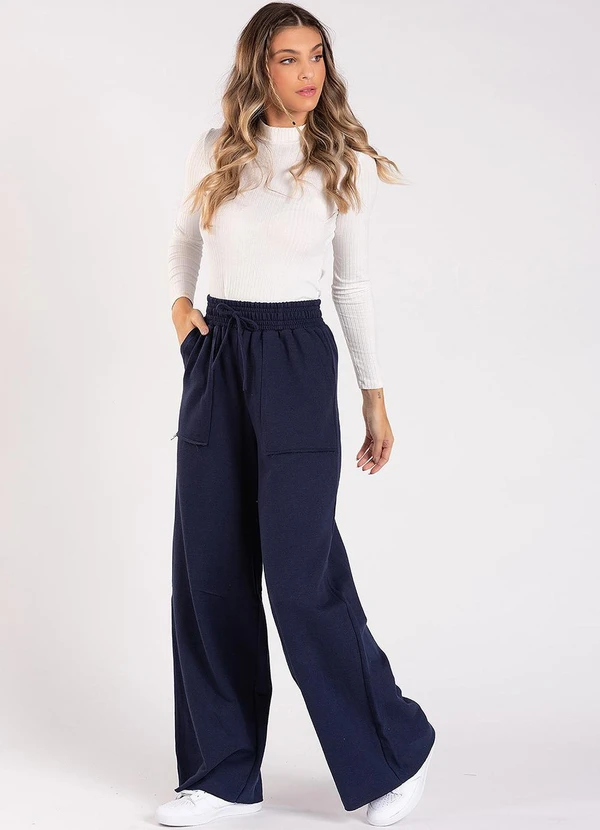 Meu Jeans - Calça Moletom Wide Leg Val Marinho 5