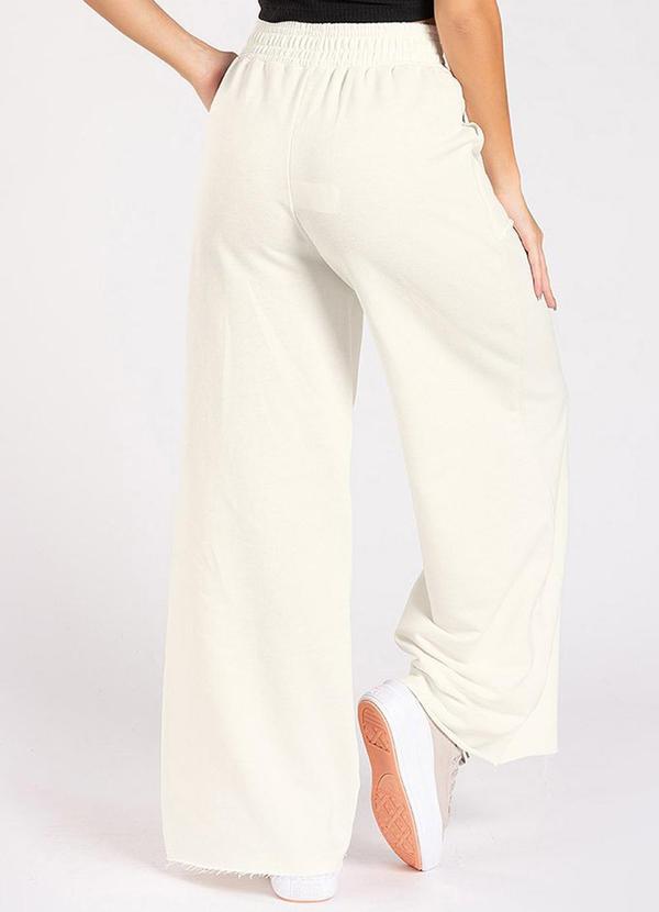 Meu Jeans - Calça Moletom Wide Leg Val Off-White 2