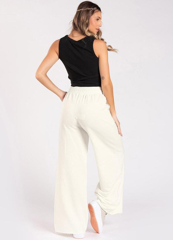 Meu Jeans - Calça Moletom Wide Leg Val Off-White 4