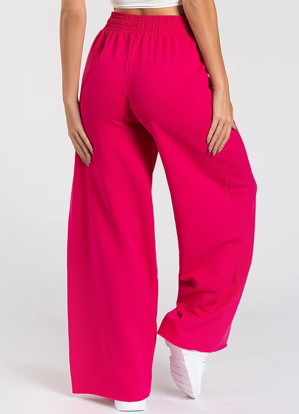 Meu Jeans - Calça Moletom Wide Leg Val Pink 2