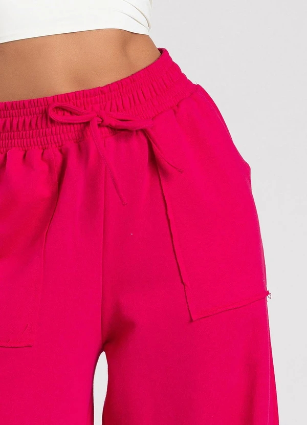 Meu Jeans - Calça Moletom Wide Leg Val Pink 5