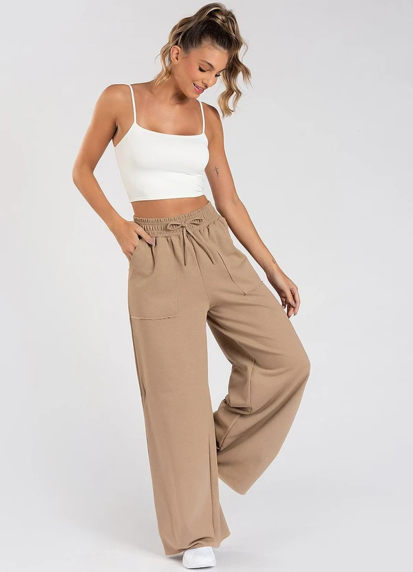 Meu Jeans - Calça Moletom Wide Leg Val Terra 3